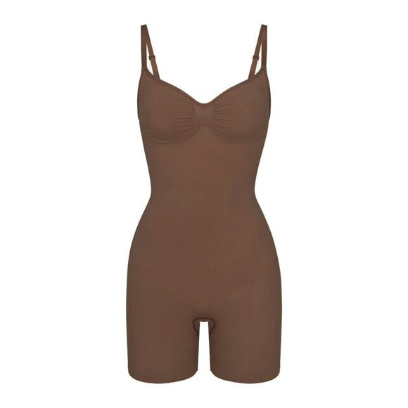 SKIMS Seamless Sculpt Low Back Mid Thigh Bodysuit - M - Jasper - Picture 1 of 5
